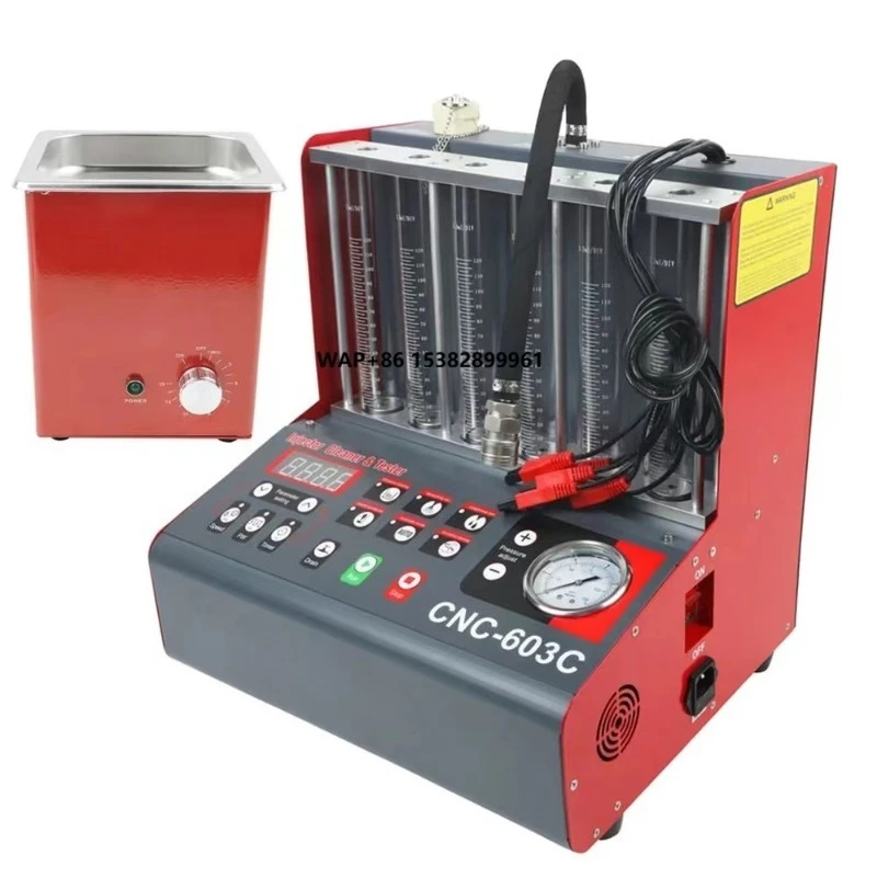 Latest Model CNC-603C Fuel Injector Tester 6 Cylinders Car Cleaning Machine