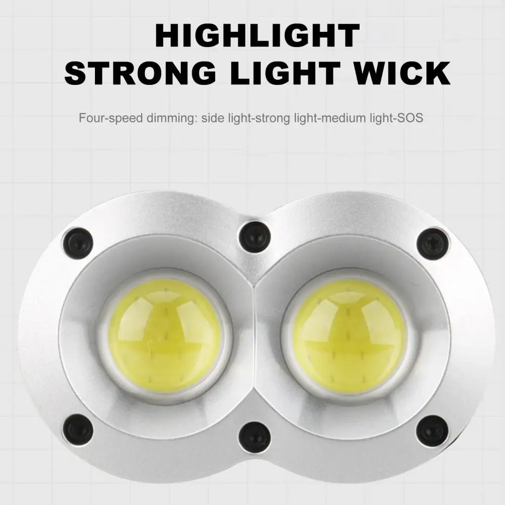 Portable Rechargeable LED Survival Camping Emergency Spotlight COB Lamp Light