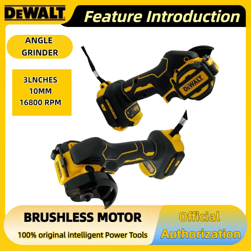 DEWALT-amoladora angular inalámbrica, Mini pulidora de 3 pulgadas, herramientas eléctricas de corte para batería de 20V y 18V