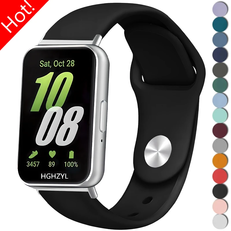 

Silicone Strap for Samsung Galaxy Fit 3 Strap Sport Bracelet CorreaBelt for Galaxy Fit 3 Band Replacement Watchband Accessories