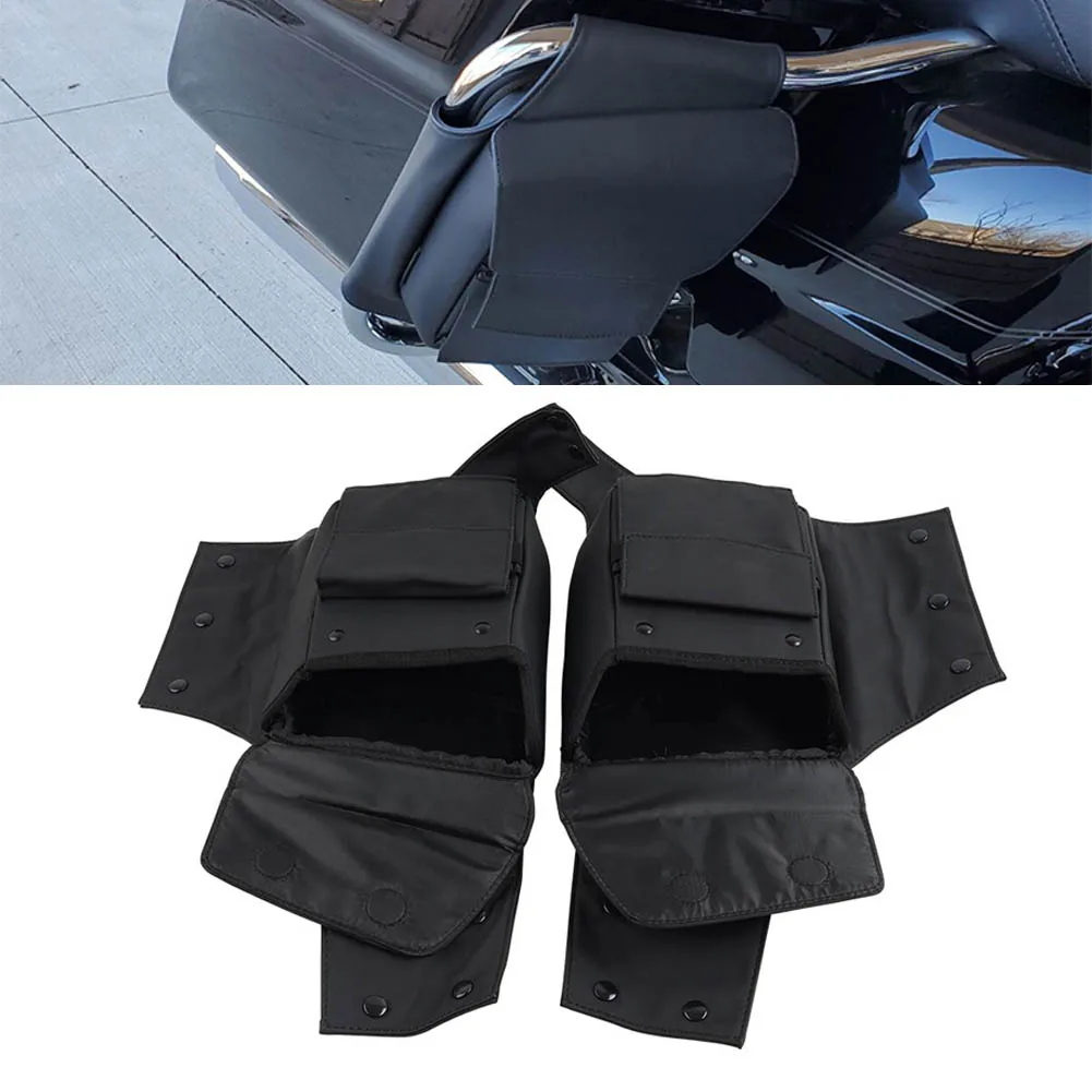 

2Pcs Left & Right Motorcycle Saddlebag Bag Pouch Pocket For Harley Davidson Touring Road King Electra Glide