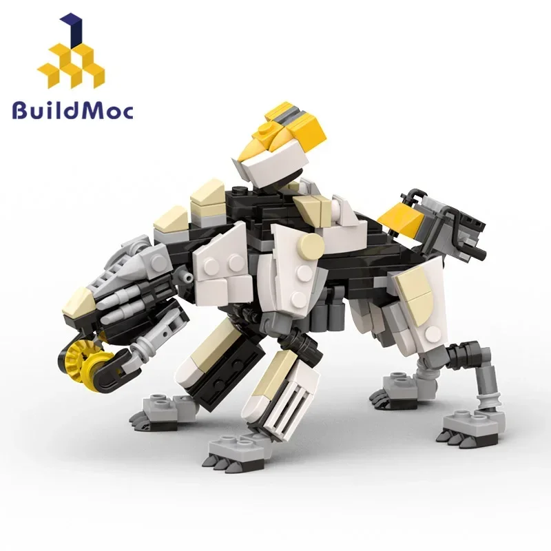 

Конструктор BuildMoc West Horizon Monster Scrapper, набор строительных блоков Zero Dawn Mecha Shell Walker, игрушки для детей, подарки на день рождения