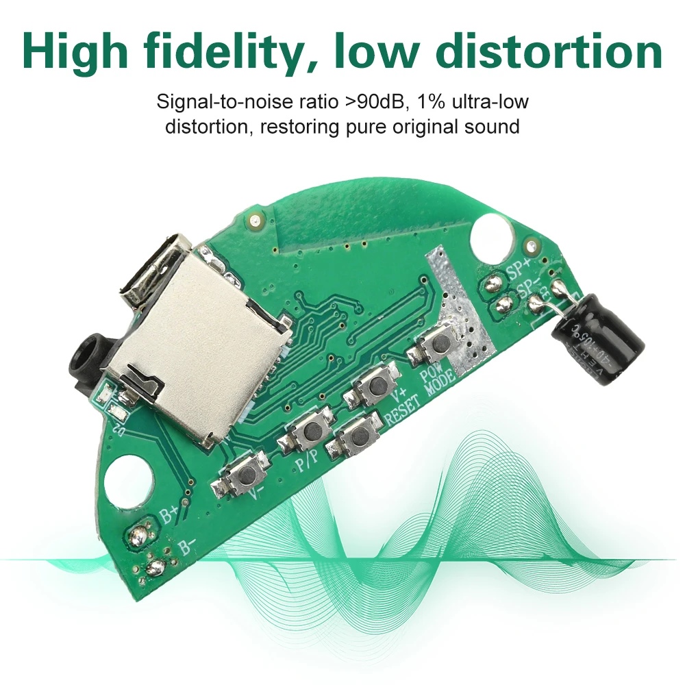 

Bluetooth Audio Amplifier Module with 3D Surround Sound & HiFi Stereo Wireless Type-C Mini Speaker for DIY Projects