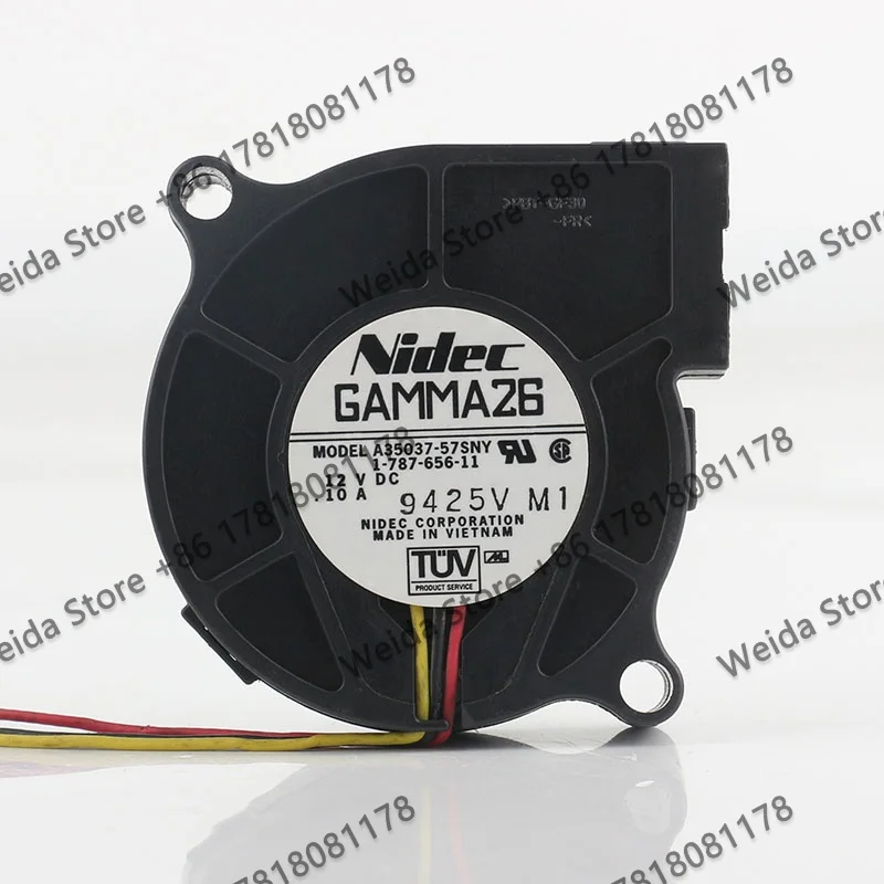 

5CM Original Nidec DC 12V 0.10A 5015 Blower turbine alarm function 50X50X15MM 3-wire A35037-57SNY cooling fan