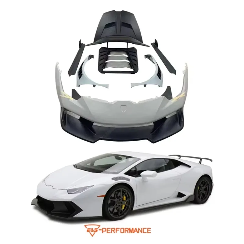 

Car Body Kit for LP580 / LP610 up to V Style Car Bumper Side Skirts Spoiler Fender Rear Hood Carbon Fiber Car Kit