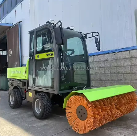 All-Weather High Productivity Winter Road Surface Cleaning Machine Hydraulic Driven System 4WD140 Snow Sweeper for Districts