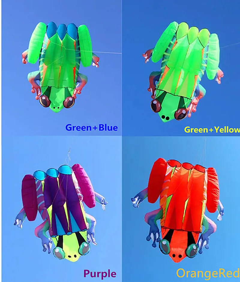 free shipping frog kite flying soft kite for adults windsurf outdoor toys inflatable games professional toy sports Kite string