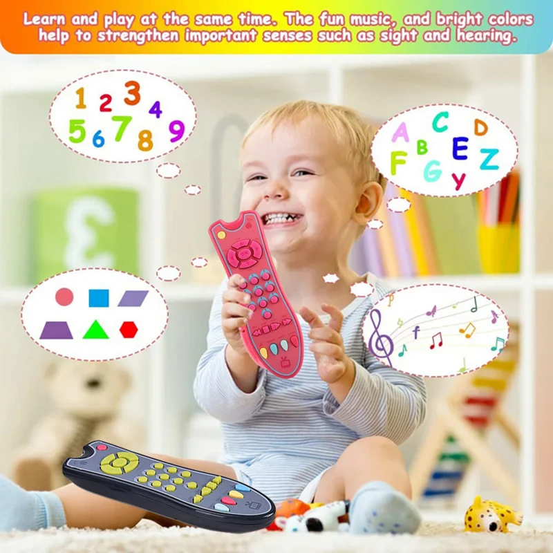 Baby TV simulation remote control toy children music learning Mobile Phone early educational cognitive toys Gift For children