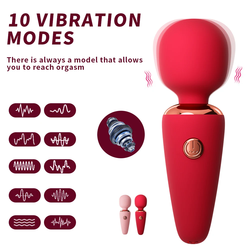 Mini Powerful AV Magic Wand Female Vibrator Sex Toys for Women Adult 18 G Spot Clitoris Stimulator Vibrator Masturbator Massager