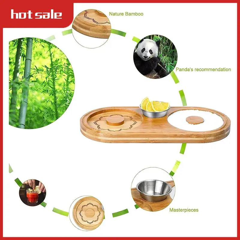 

Bamboo Barkeepers Salt Box Sugar Rimmer For Bar Party,Home Bar Accessories For Tajin Seasoning