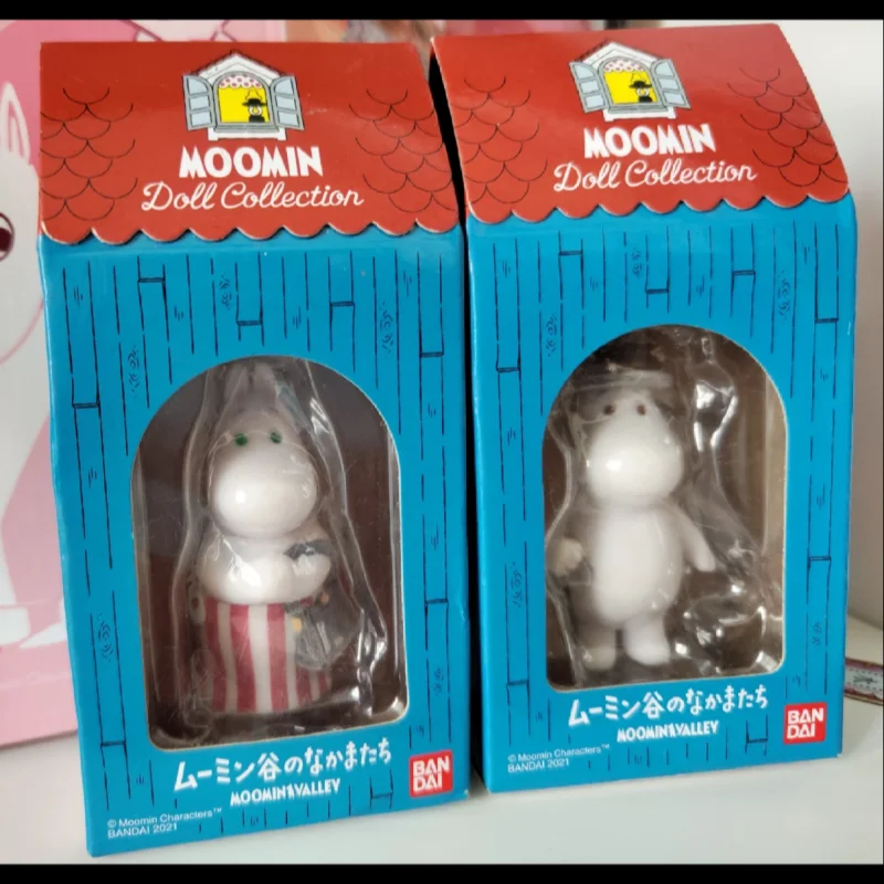 

Оригинальный гашапон Bandai: миниатюрные фигурки Муми-троллей Little Mi, коллекционные модели, украшения, подарок на день рождения, игрушка
