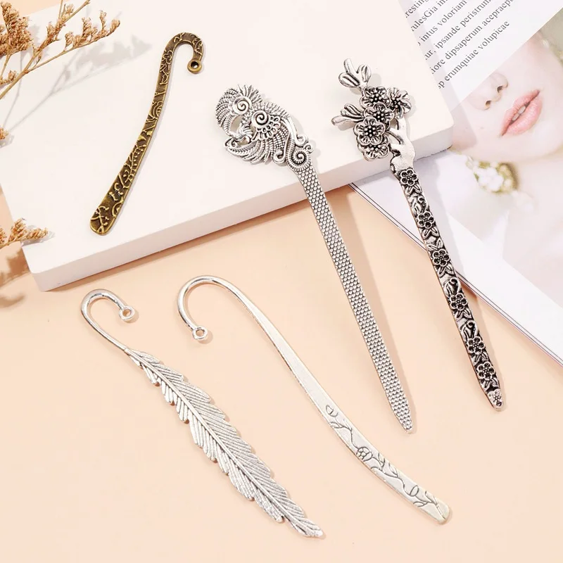 

Chinese Style Cute Bookmark Classical Student Department Full Set of Fashionable Metal Bookmark Cultural Supplies