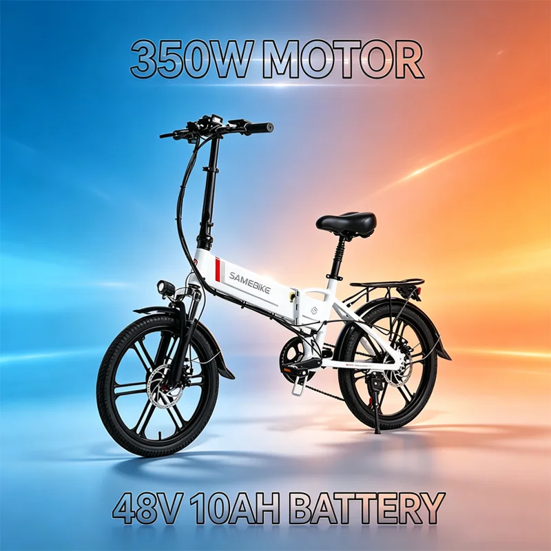 Elektrofahrrad Klappbar 350W Bürstenloser Motor 48V10.4AH Eingebauter …