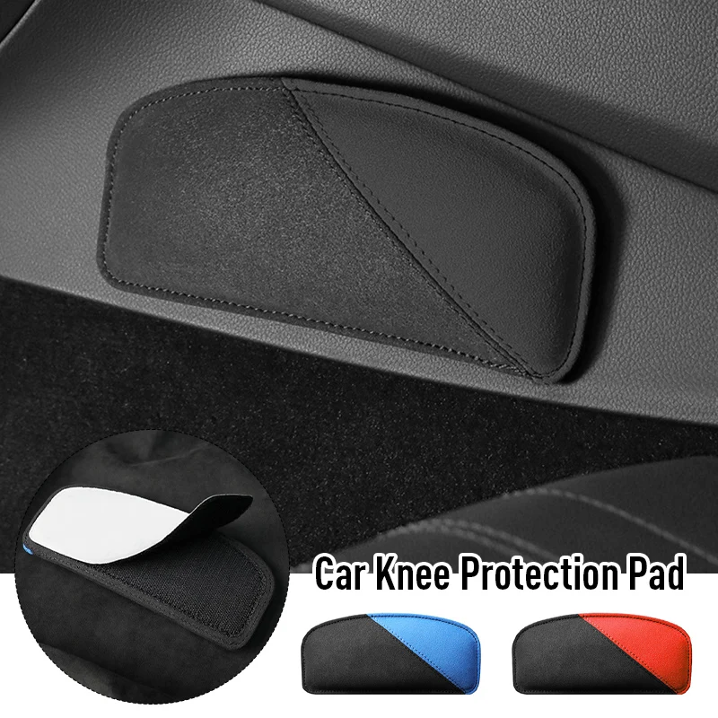 Comfortable Suede Car Knee Pad Auto Cushion Elastic Memory Foam Leg Pad Door Armrest Elbow Pads Headrest Car Accessories