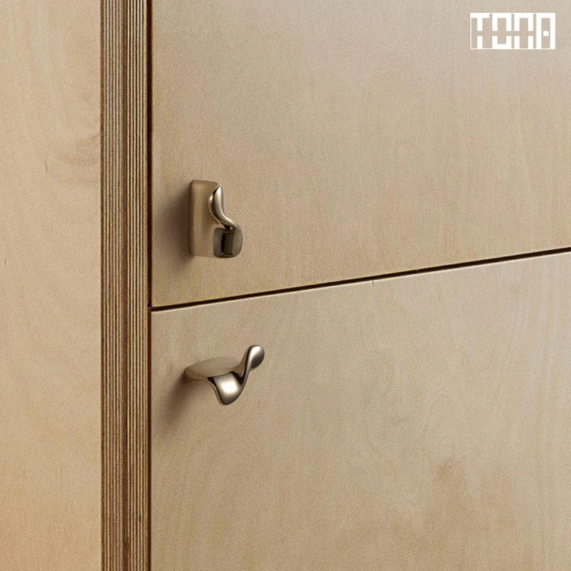 Poignées d'armoire de cuisine minimalistes en laiton massif, Design créatif pour un usage domestique, boutons et poignées d'armoire décoratifs pour la cuisine