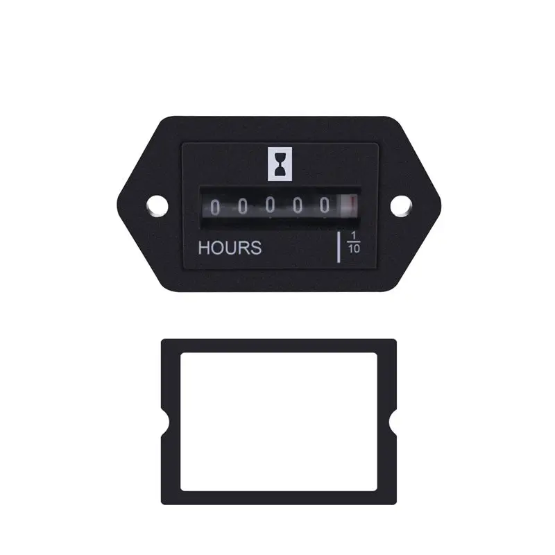 [NEWA76K!】 DC10V-80V Mechanical Hour Meter - Hourmeter For Engine Generator Boat Automobiles Motorcross Motor Truck Tractor