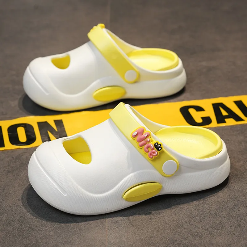 Boys Girls' Anti-skid Comfortable Versatile Children Slippers Beach Cave Shoes Cartoon Animals Korean Version Summer Kid Outdoor