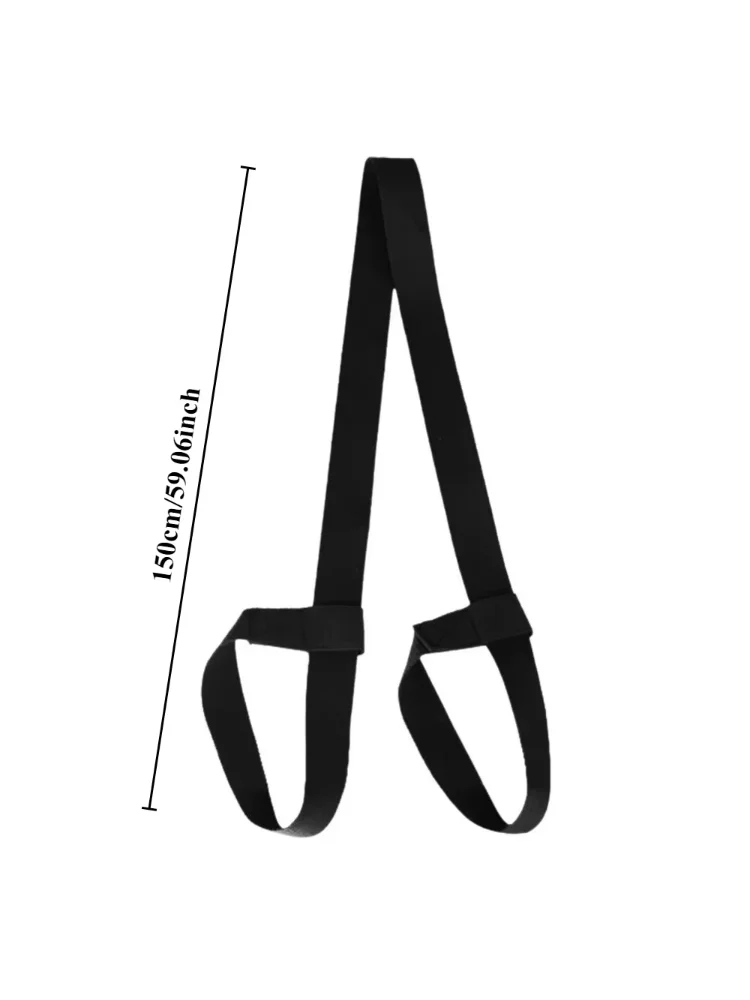 Adjustable Yoga Mat Strap Sling - 2-in-1 Carrier & Stretch Belt for Pilates, Fitness, Universal Fit All Mat Sizes Gymnastics