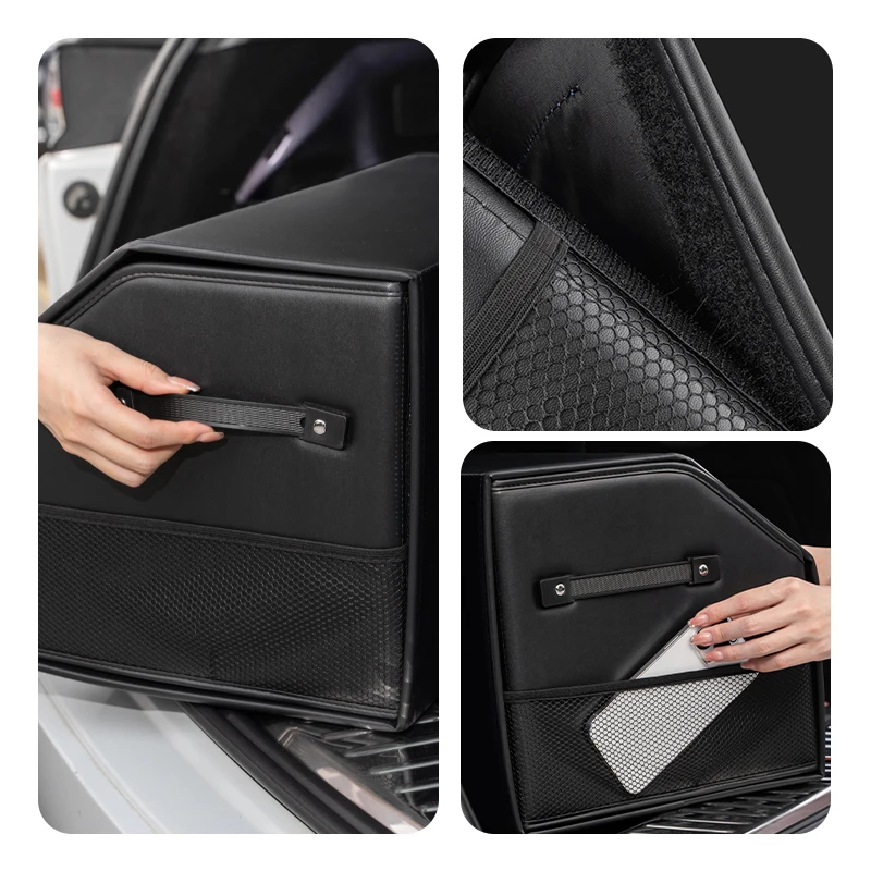Car Trunk Storage Box Leather Travel Organizer Bag For Volvo S60 XC90 XC60 C30 C70 XC40 V40 XC70 V70 V60 V50 S80 S40
