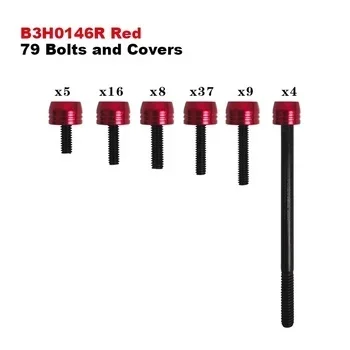 

Набор винтов для мотоцикла премиум-класса со стильными накладками. Индивидуальный многоцветный комплект HARDWARE. Винты и колпачки.