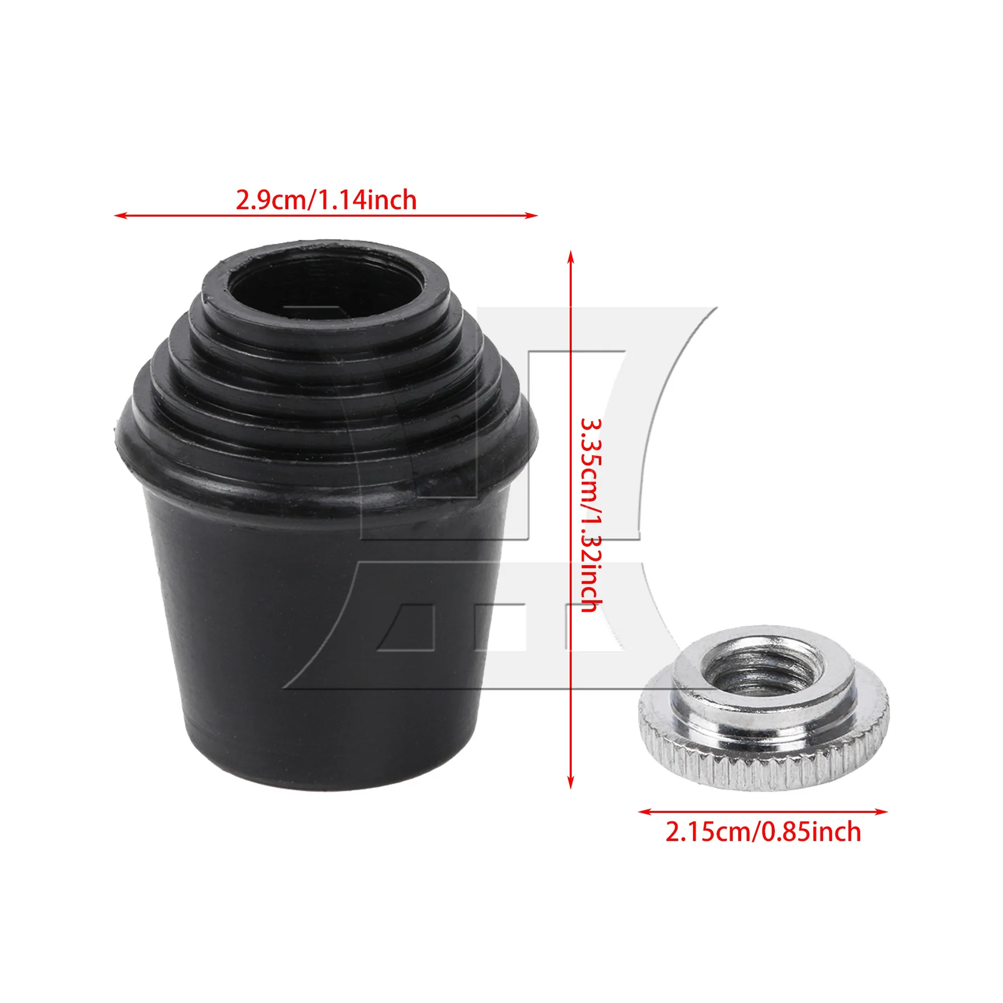 

YIBUY 4 штуки резиновых наконечников для ножек бас-барабана, черные, противоскользящие, с шайбами