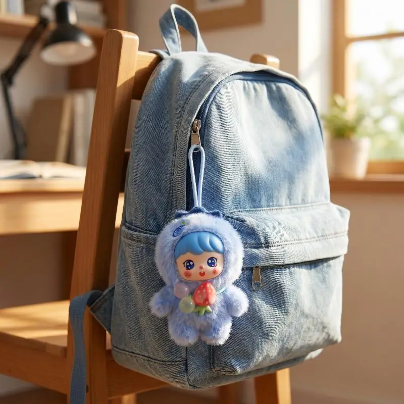 Cute Fruit Plush Doll Keychain 10cm Soft Fluffy Vinyl Toy Pendant for School Bag Home Kids Gift view 6