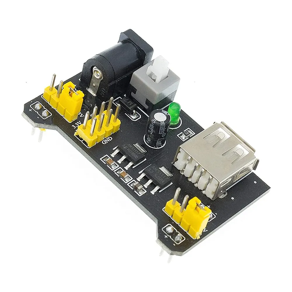 MB102 Breadboard Power Supply Module MB102 White Breadboard Dedicated Power Module 2-way 3.3V 5V MB-102 Solderless Bread Board