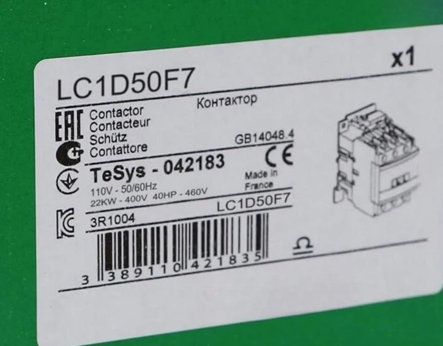 Brand New Original 1Pc LC1D50F7 New Model LC1D50AF7C LC1D50AF7 Contactor Fast Delivery