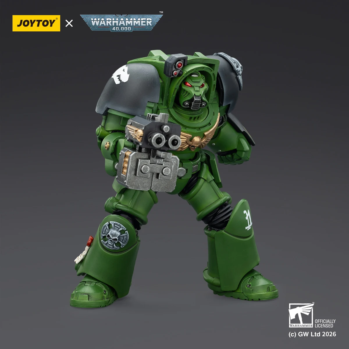JOY TOY Warhammer 40K 1/18 Action Figure Salamanders Terminator 2 with Power Fist and Storm Bolter Collectible Models view 6