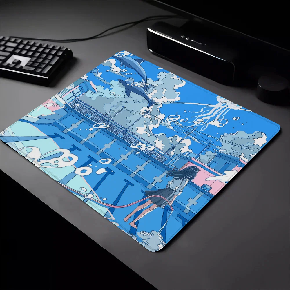 Computer Mouse Ped Small Gamer Cabinet Anime Life Gaming Mouse Pad Deskmat Pad on the Table Pc Accessories Rubber Mat Mausepad