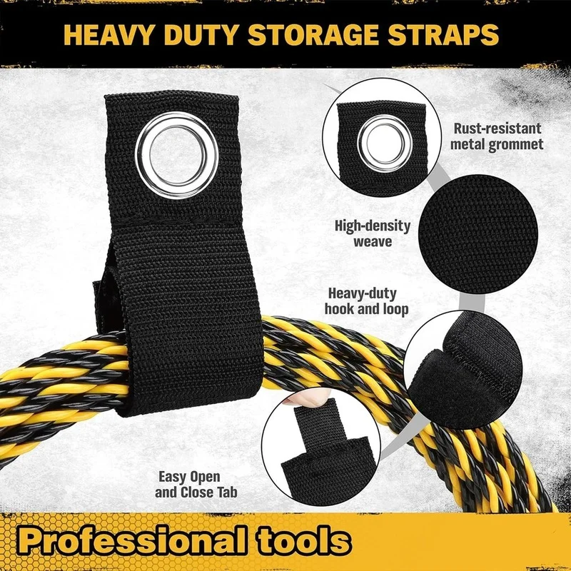 FYBL Pegboard Hooks 12Pcs with Extension Straps, for 1/4 Inch Peg Board Tool Utility Hangers for Garage Workshop