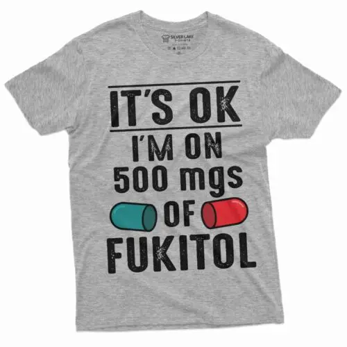 

Men's Funny Fukitol Medicine T-shirt