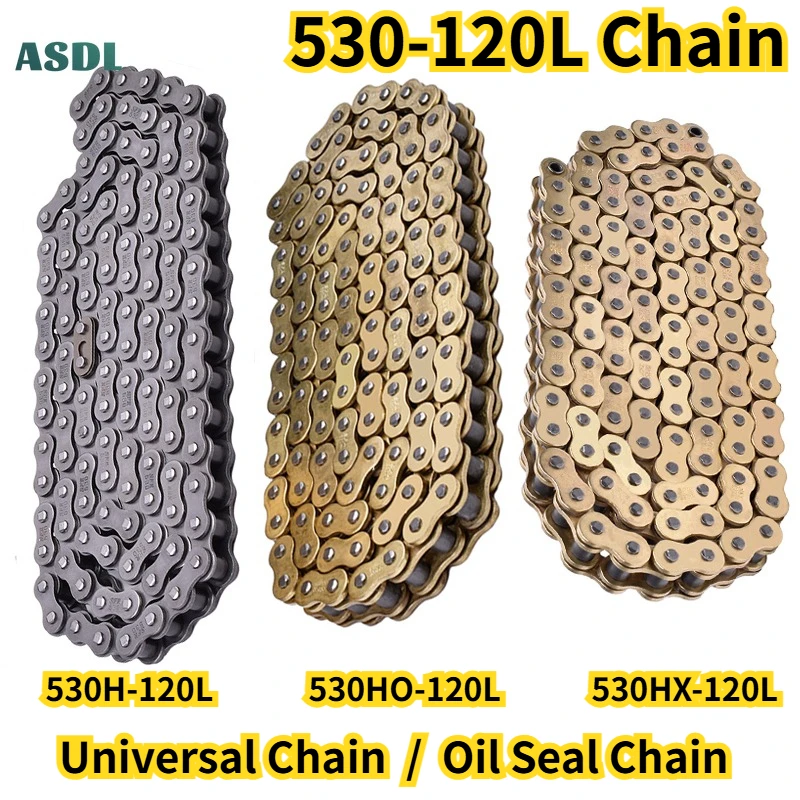530 Chain H HO HX O Ring XRing Moto Chain ATV Motard Oil Seal Chain Universal for Honda for Kawasaki for Suzuki for Yamaha 120L