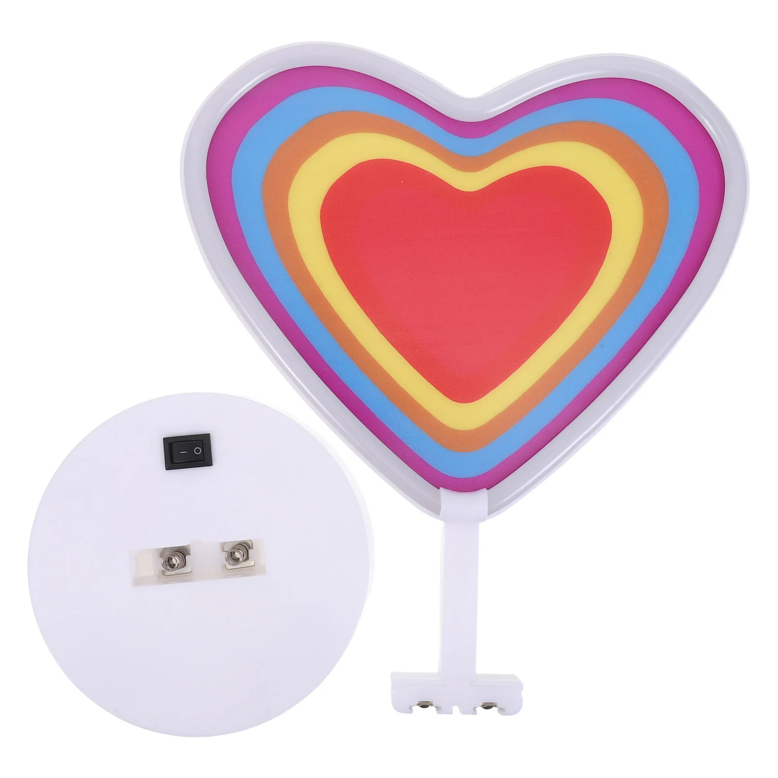 

Heart Neon Sign LED Energy Efficient Room Decor for Valentine's Day Wedding Celebration Portable Glowing Accent Light