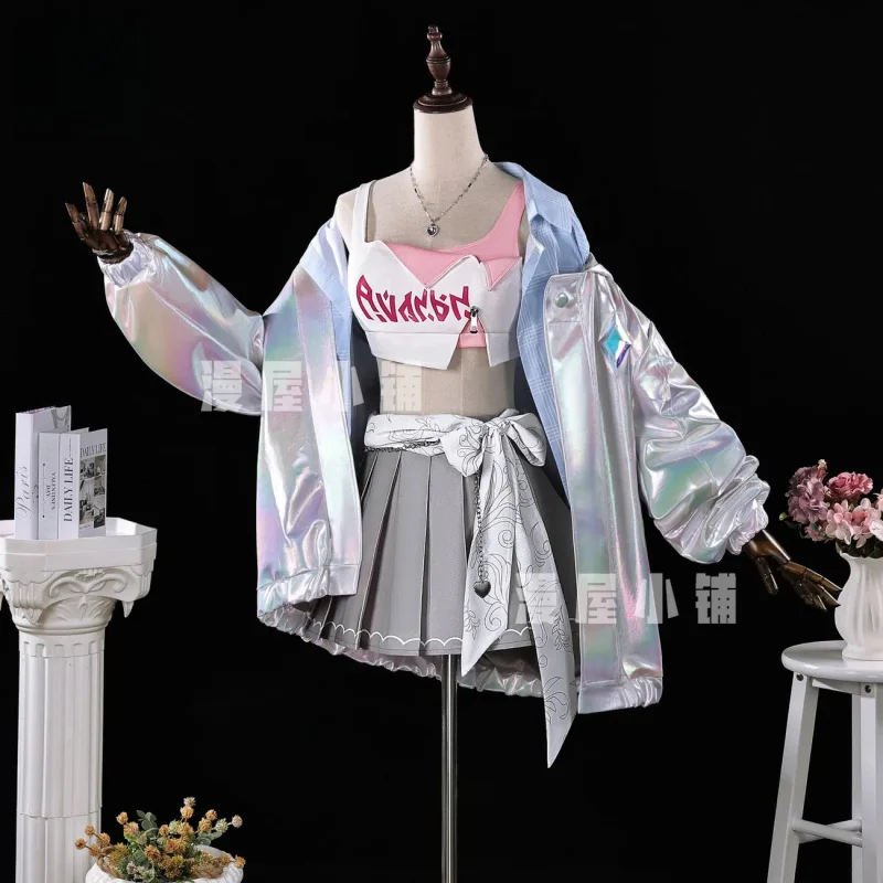 

Костюм для косплея Хонкай: Стар Рейл, нейлоновый, в стиле Сайрен, для аниме-вечеринок, униформа для Хэллоуина, одежда для ролевых игр, COSFun