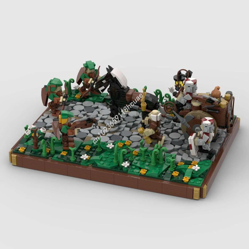 

1173pcs MOC Medieval attack the tax collectors Castle Model Building blocks Toys Modular DIY Birthday Assemble Christmas gifts