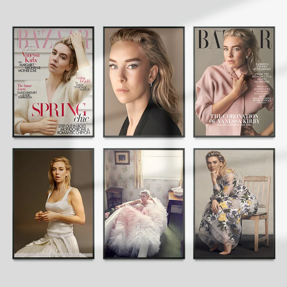 Vanessa Jane Kirby Star Modern Art Print Poster Actress Wall Picture Bedroom Home Decor Canvas Painting