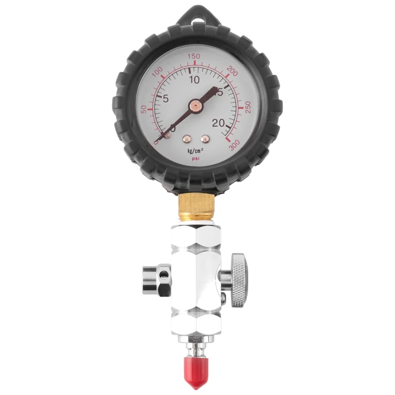 

Scuba Diving Pressure Gauge For BCD Regulators Checkers Analyser 300PSI Gas Output Adjustable Testing Table