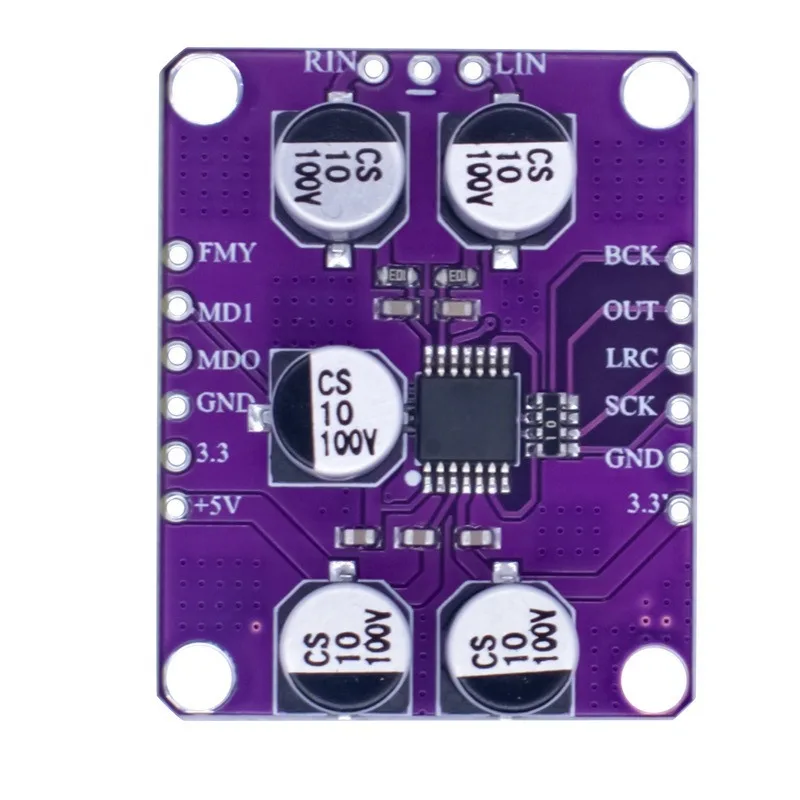 Pcm1808 105db Snr Audio Stereo Adc Single-End Analoog-Ingang Decoder 24bit Versterker Board Player Module 1808