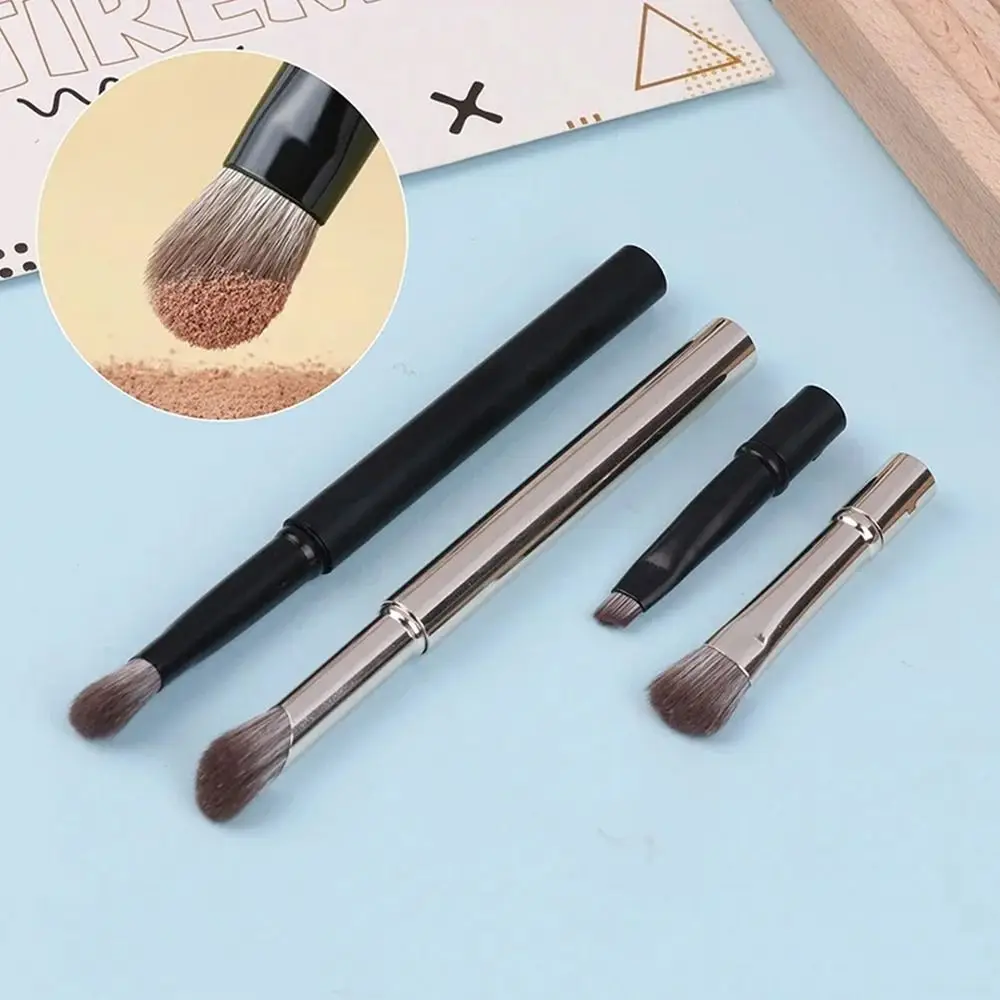 1Set Nuovo Contorno Correttore Mini Set di pennelli per trucco con scatola Pennello per ombretto staccabile 6 in 1 Strumento cosmetico a doppia estremità da viaggio