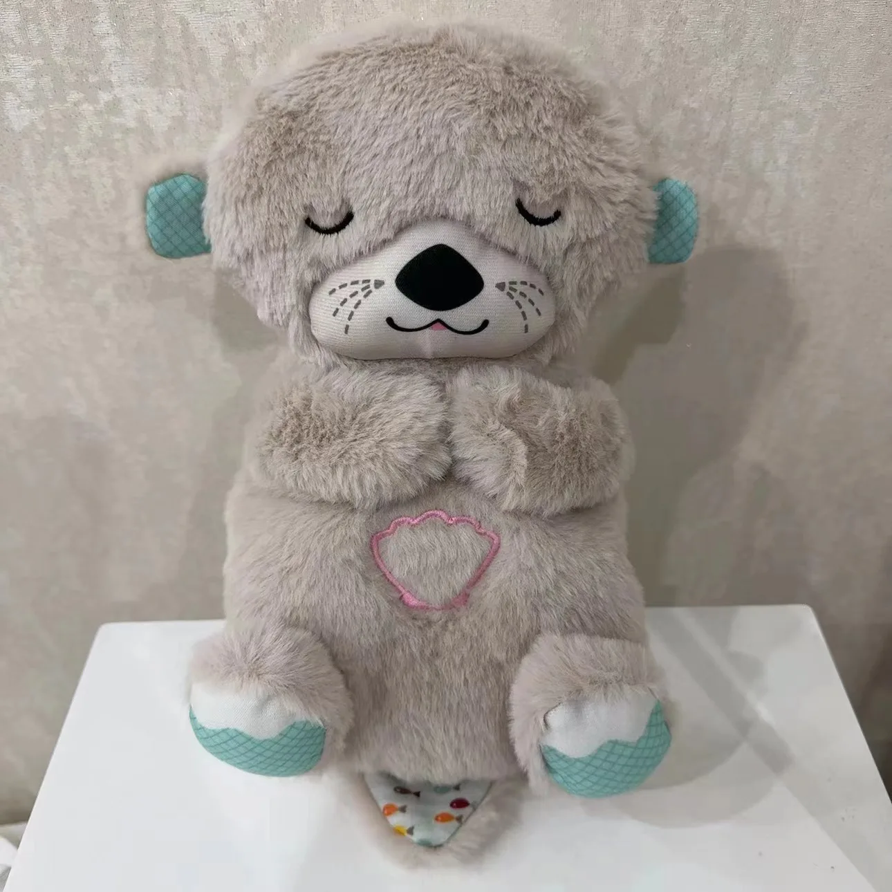 Baby Soothing Dolls Breathing Otter Koala Baby Music Early Education Sleeping Toys