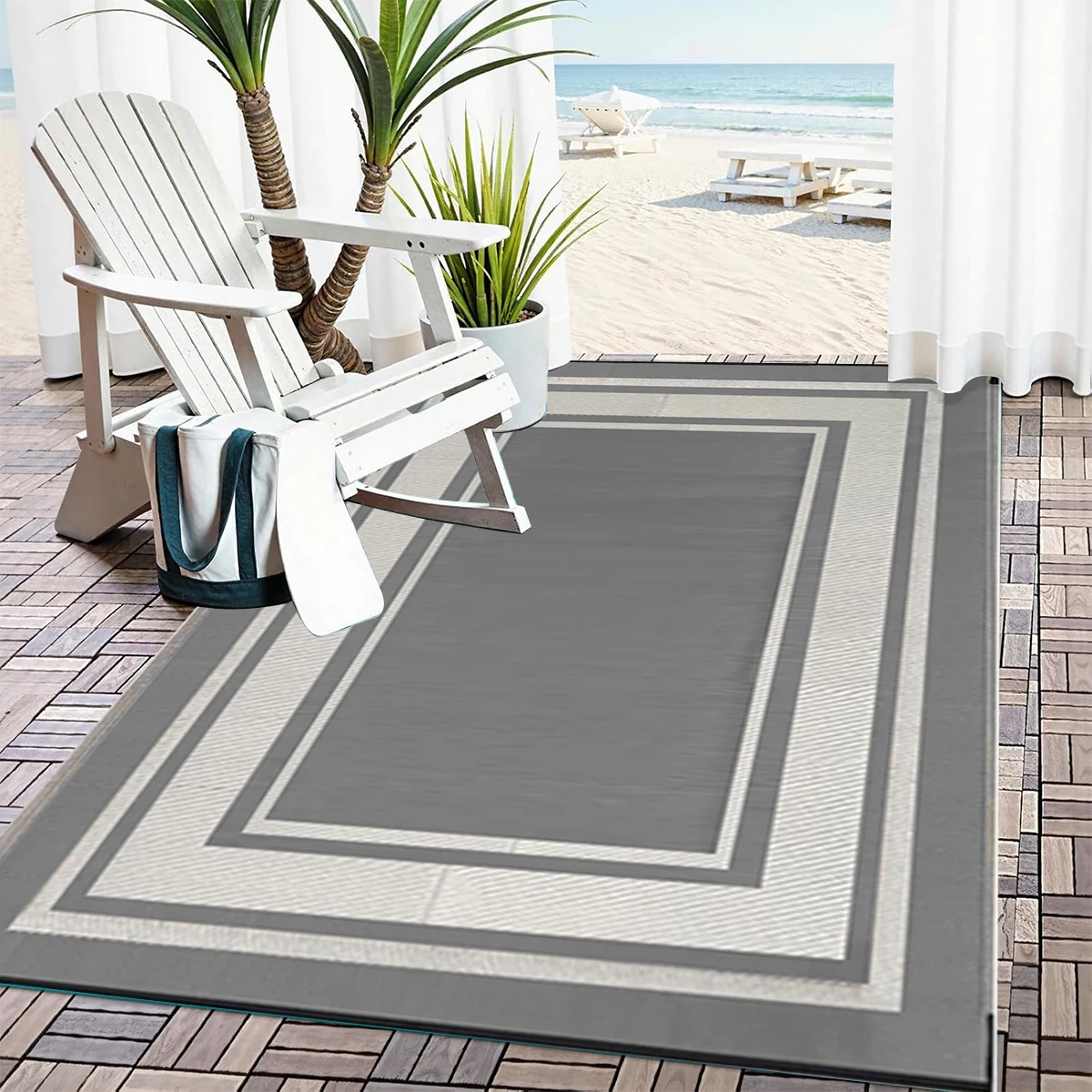 RURALITY アウトドアラグ 防水 パティオクリアランス - Outdoor Camping Mats Large のレビューと価格