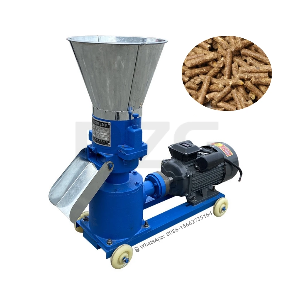 Small Processing Machines Pig Feed Pellet Machine Home Use Animal Poultry Animal Chicken Pellet Making Machine