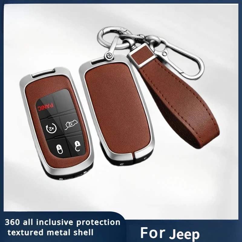 

Zinc Alloy Car Key Case Cover For Fiat Jeep For Dodge Ram 1500 Journey Charger Dart Challenger Durango Holder Shell Accessories