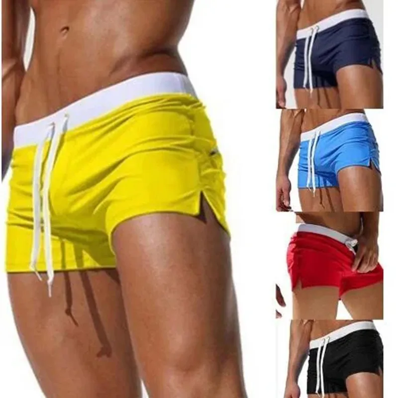11 Colors Summer Swimwear Men Slim Fit Swimsuit Boy Swim Suits Boxer Shorts Swimming Trunks Swimming Beachwear