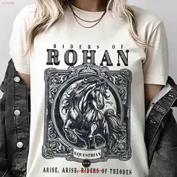 Riders Of Rohan Equestrian Club T Shirt Lotr Fantasy Merch Jrr Tolkien Book Lover Geek Bookish long or short sleeves