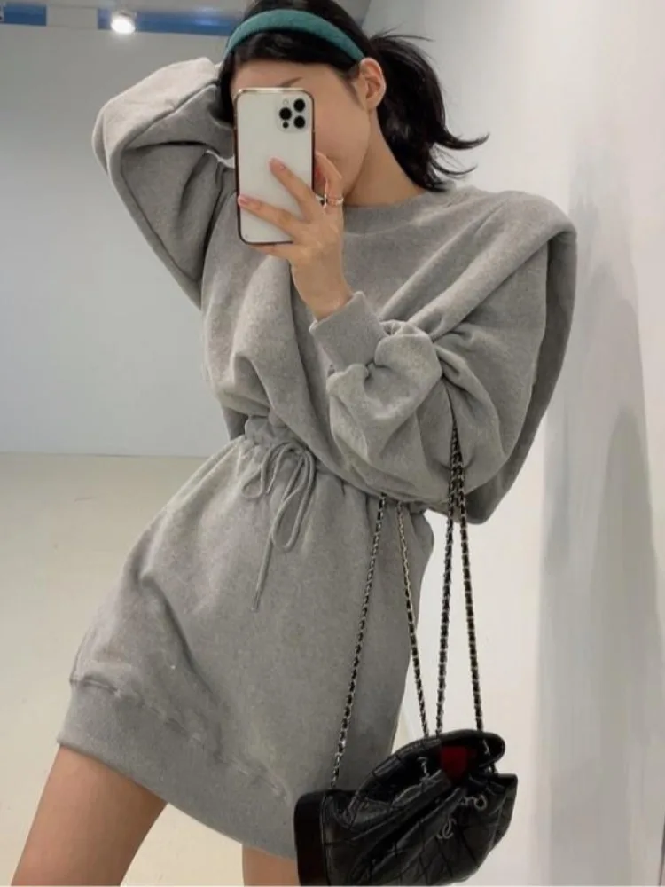 Frauen Fce Gefüttert Dstring Taille Abnehmen ort Dr Design Farbe Hoodie Dr Winter Neue Sle Pendeln Sle