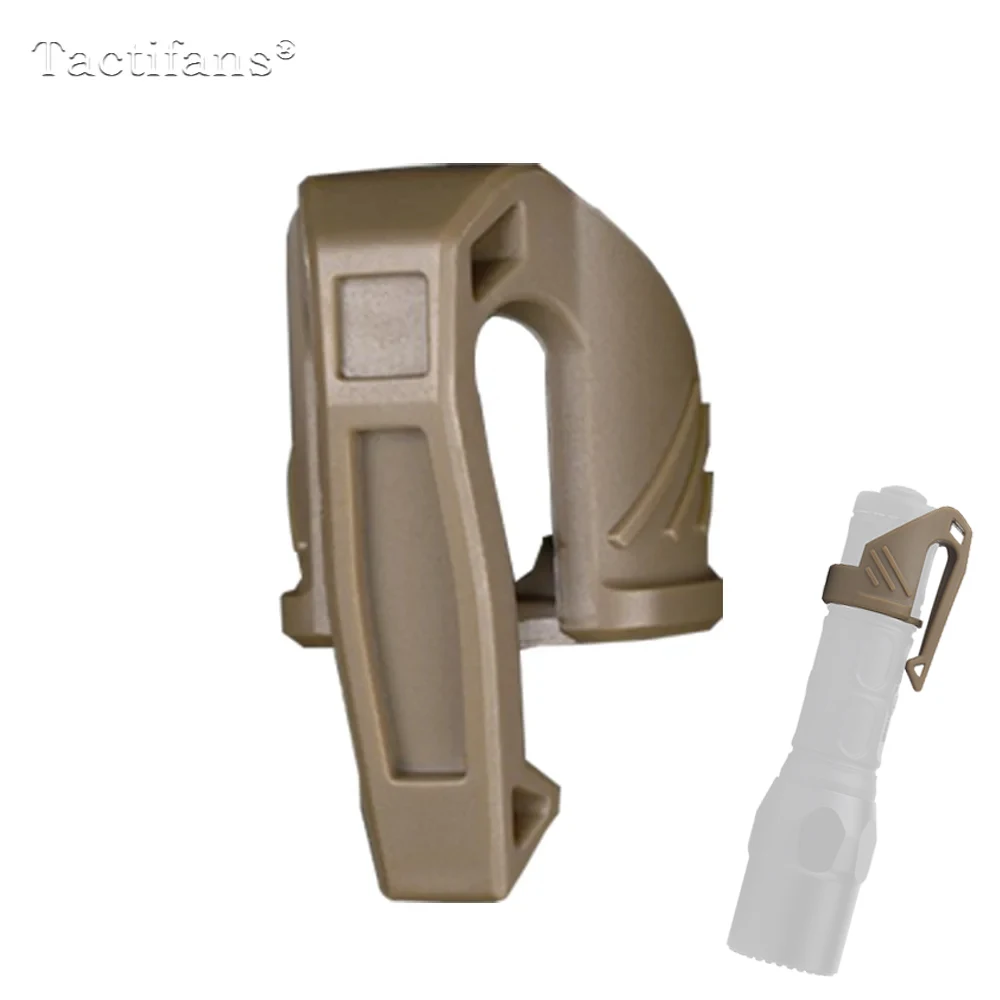 Supporto per torce tattiche Clip da tasca compatibile Clip da trasporto a basso profilo Ritenzione MOLLE Clip multiutensile Accessorio tattico