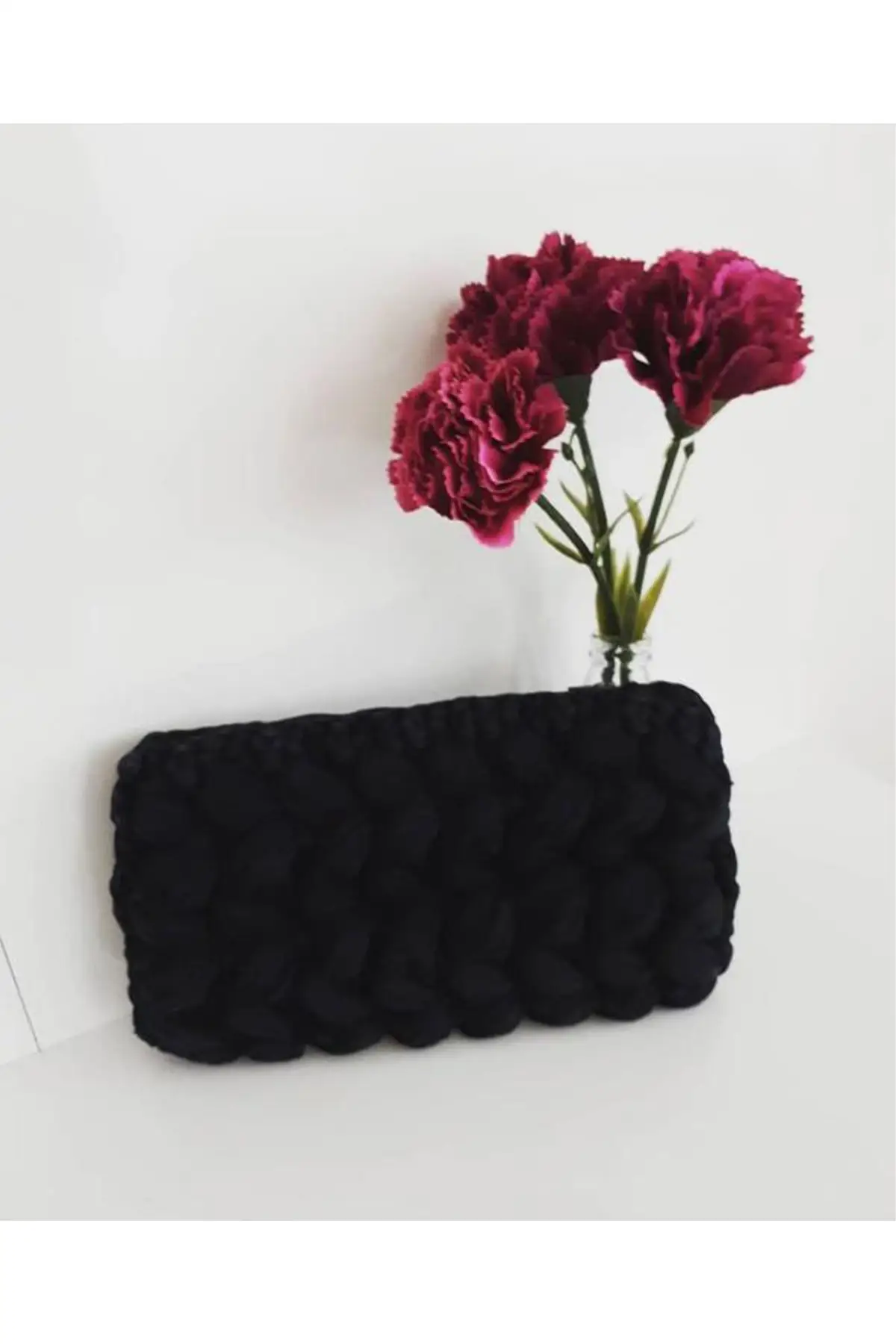 

Uras Women Black Handmade Weave Clutch Bag Women bag Shoulder Bag Handmade