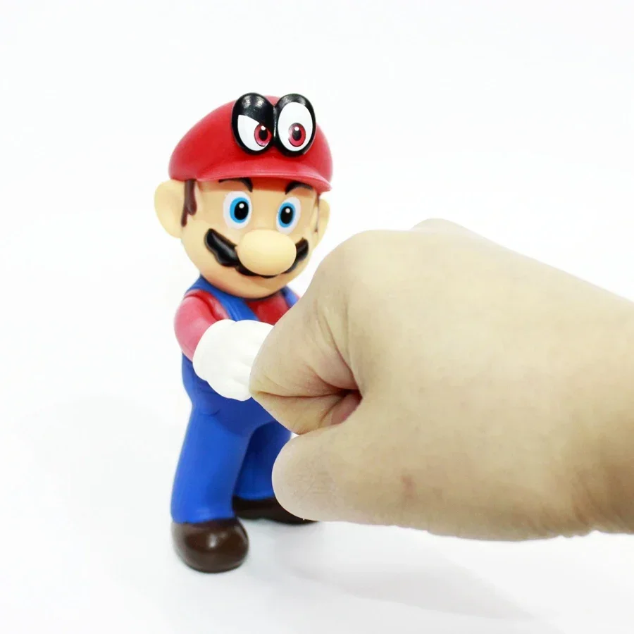Figuras de acción de PVC de 13 cm de Super Mario, Luigi, Koopa, Yoshi, Mario Bros, Bowser, Maker, Odyssey, muñecos de juguete